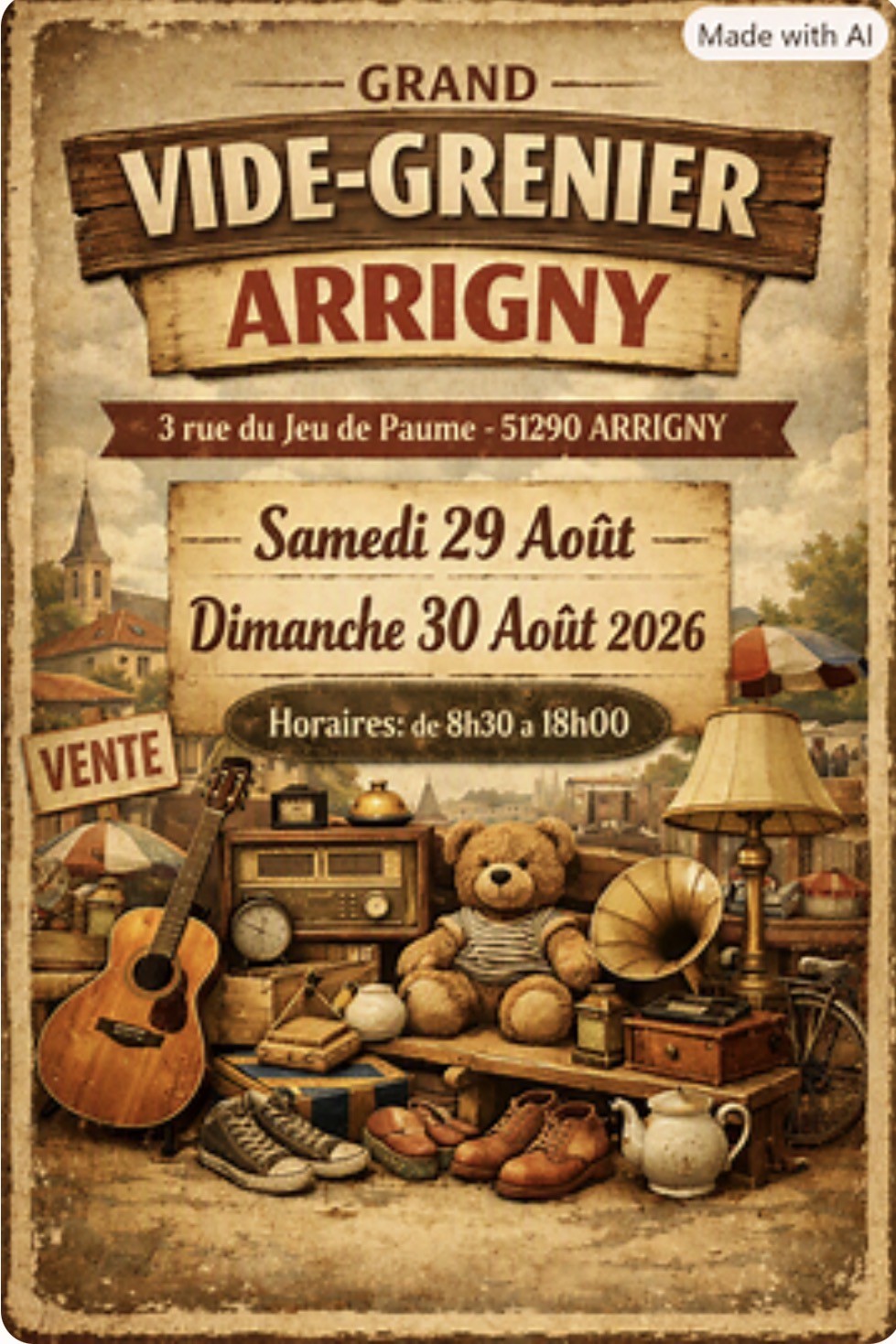 Grand vide-grenier à Arrigny