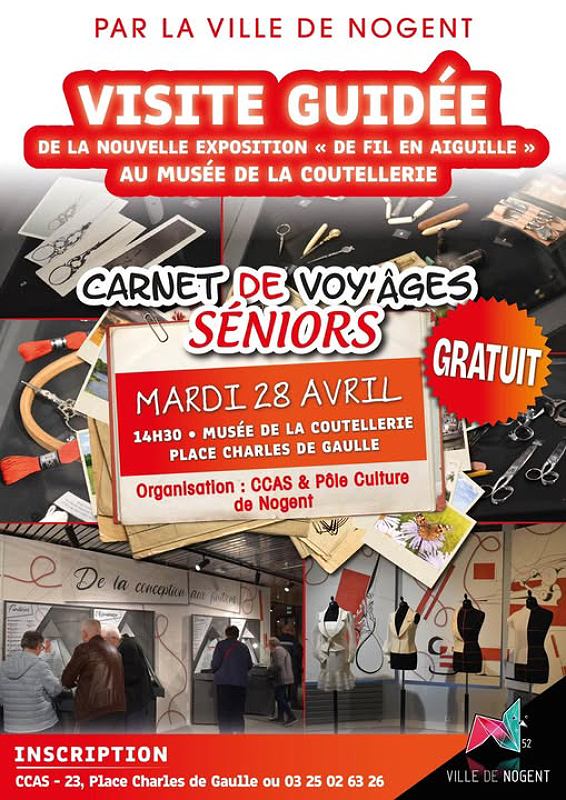 Visite guidée de la nouvelle exposition De Fil en Aiguille — visuel événement